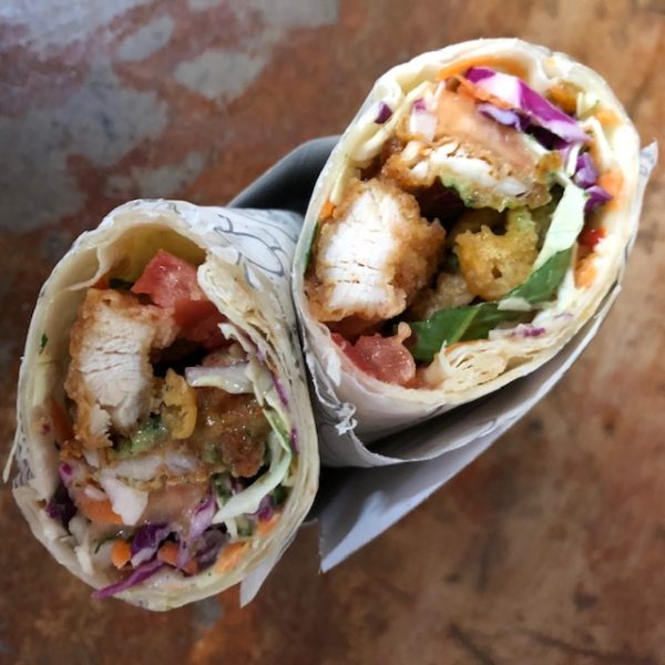 Crispy Chicken &amp; Sweet Chilli Wrap - Sagewood Cafe