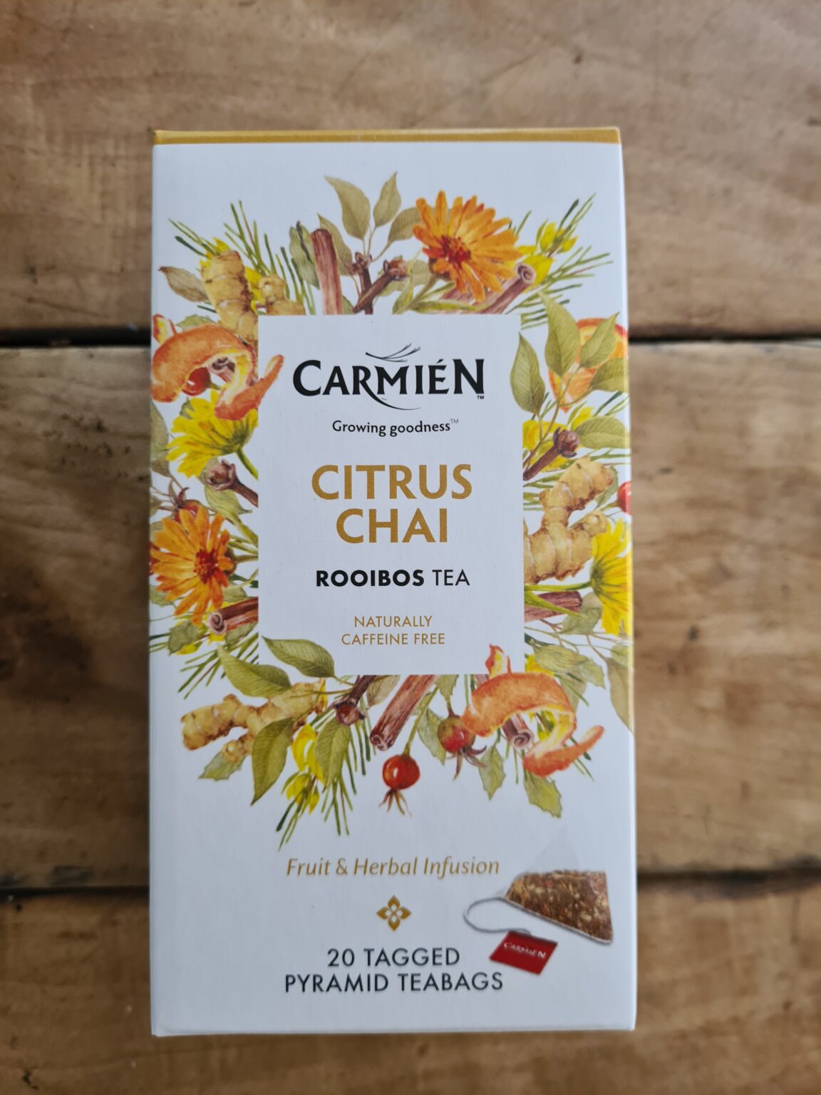 Carmien Green Rooibos Tea Citrus Chai Sagewood Cafe